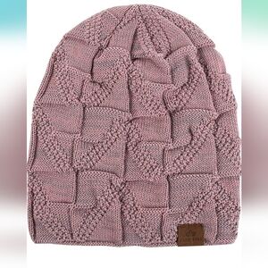 Brand new Page One pink winter slouchy beanie